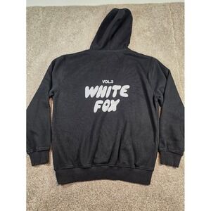 White Fox Boutique Vol 3 Hoodie Black Puff Print Logo Unisex M/L